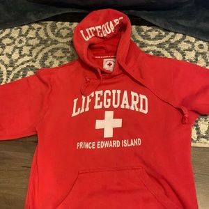 Irked&white lifeguard hoodie size medium